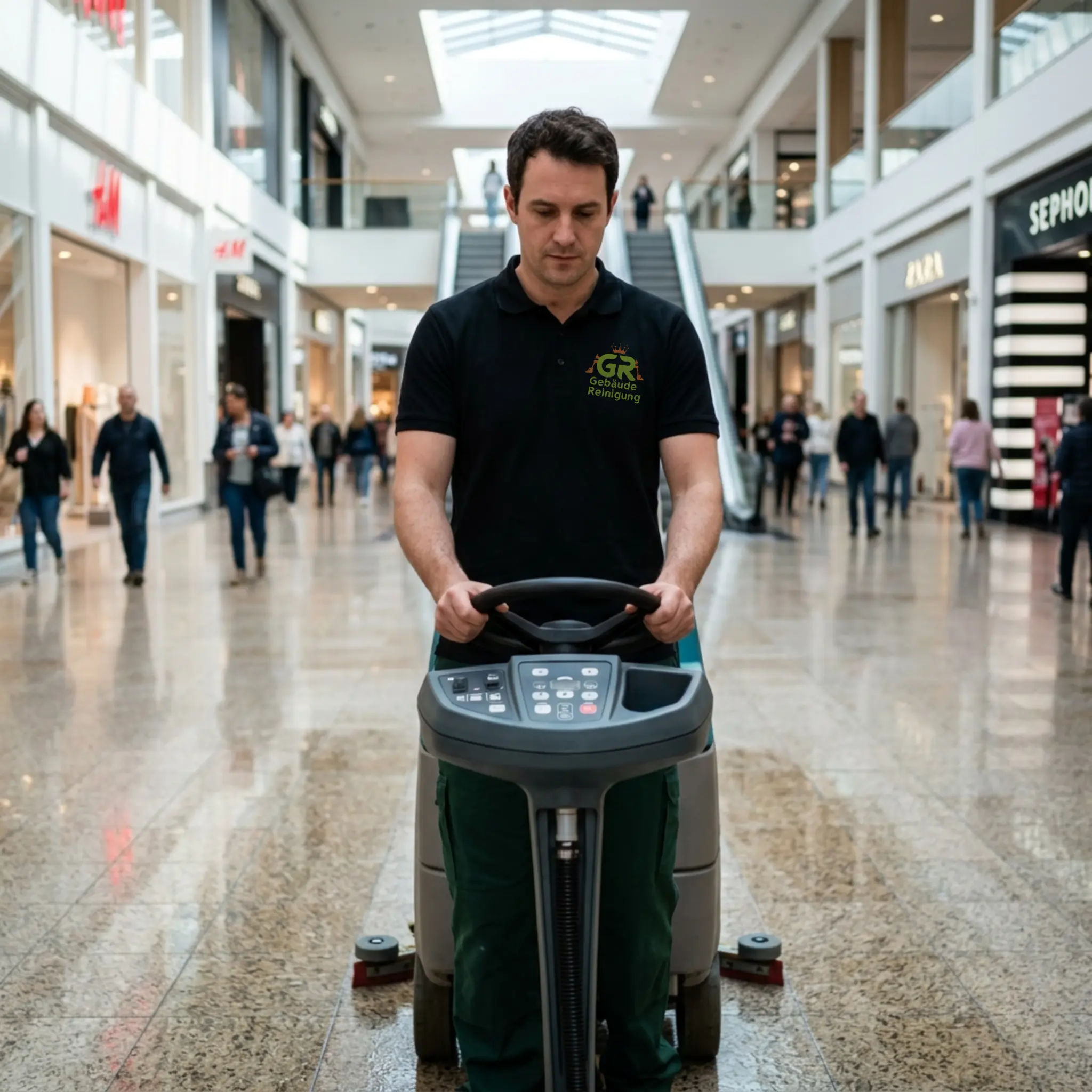 Einkaufszentrum-Reinigung