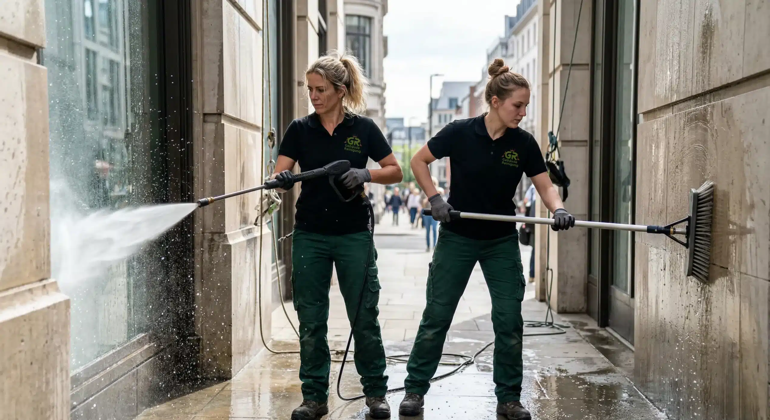 Professionelle Fassadenreinigung für Gewerbegebäude, Wohnanlagen, Außenfassaden und stark beanspruchte Gebäudeflächen